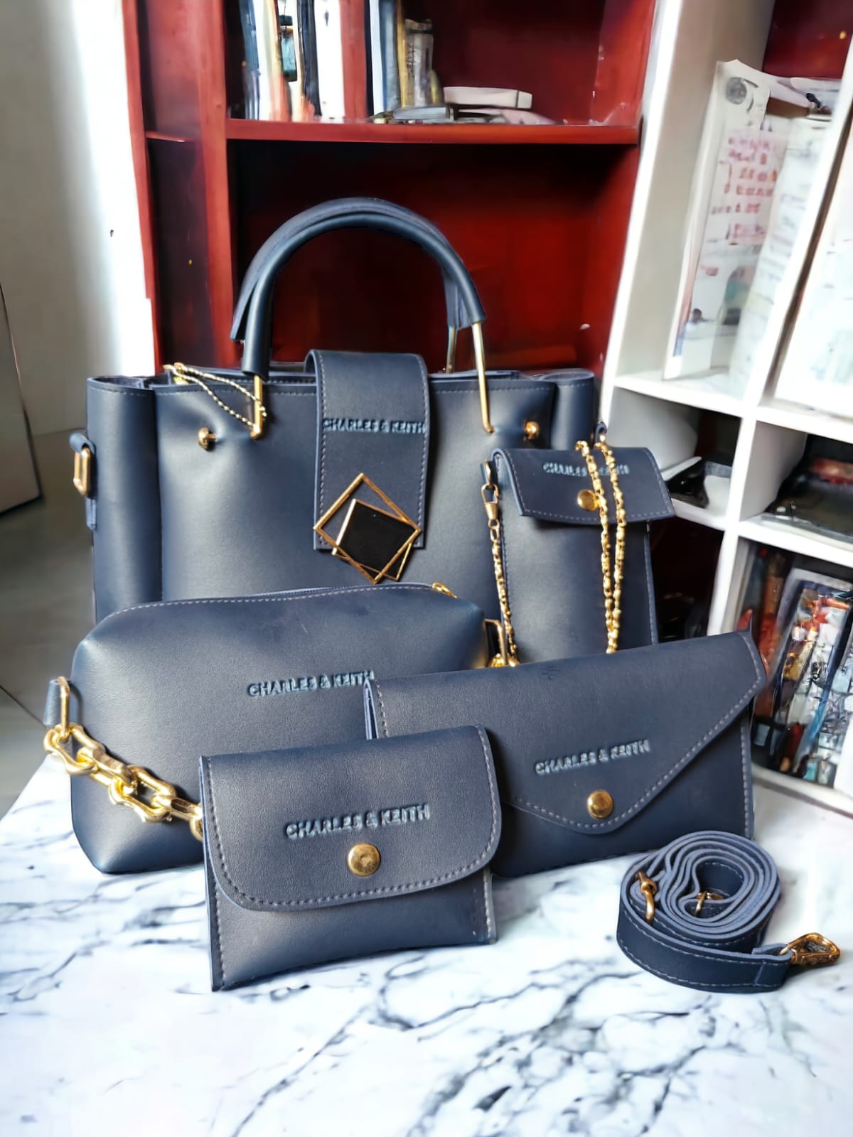 Premium Quality Charles  & Keith 5 Pcs Bag